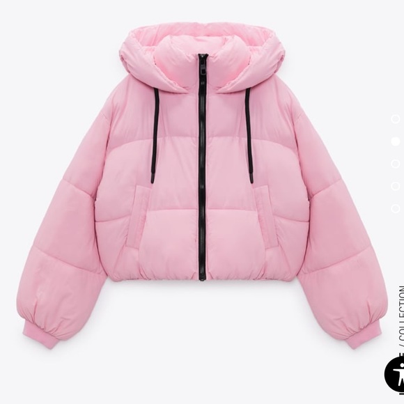 Pink Zara puffer jacket - Picture 2 of 4